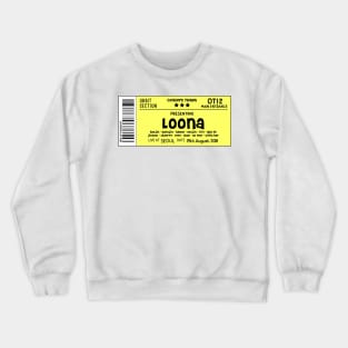 LOONA Concert Ticket Yellow Crewneck Sweatshirt